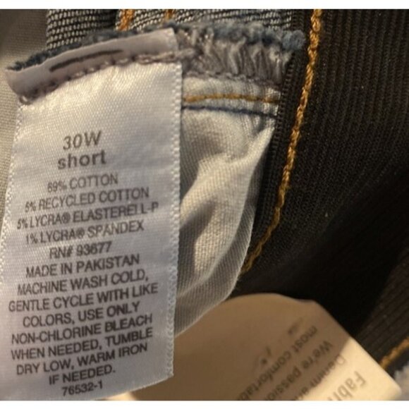 ANA New Approach 30W SHORT Mid Rise Skinny Jeans Women Plus Size 30 W Jean *2D - Picture 9 of 10